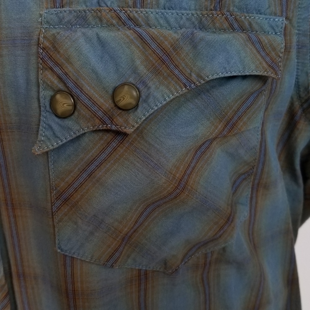 "SOLD ONLINE" Wrangler RETRO M Snap Flip Cuff L/S - Picture 4 of 8